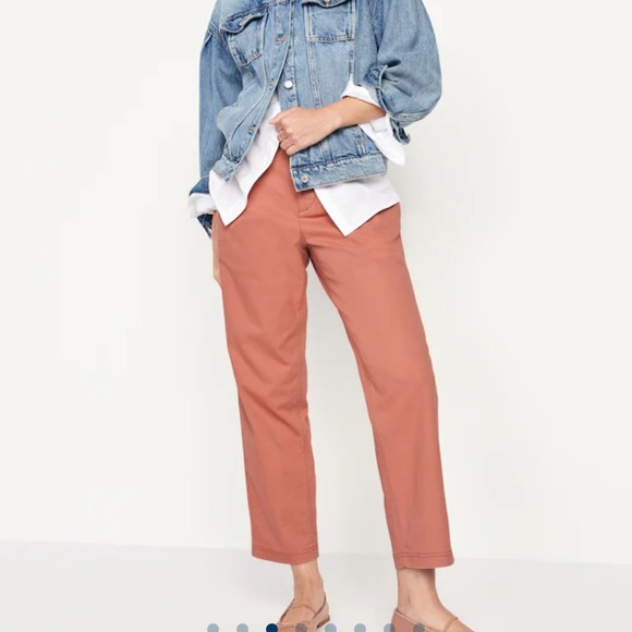 NWT OLD Navy High-Waisted OGC Chino Pants Amberglow - Picture 3 of 7